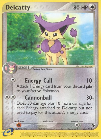 Delcatty (29/109) [EX: Ruby & Sapphire] Reverse Holofoil
