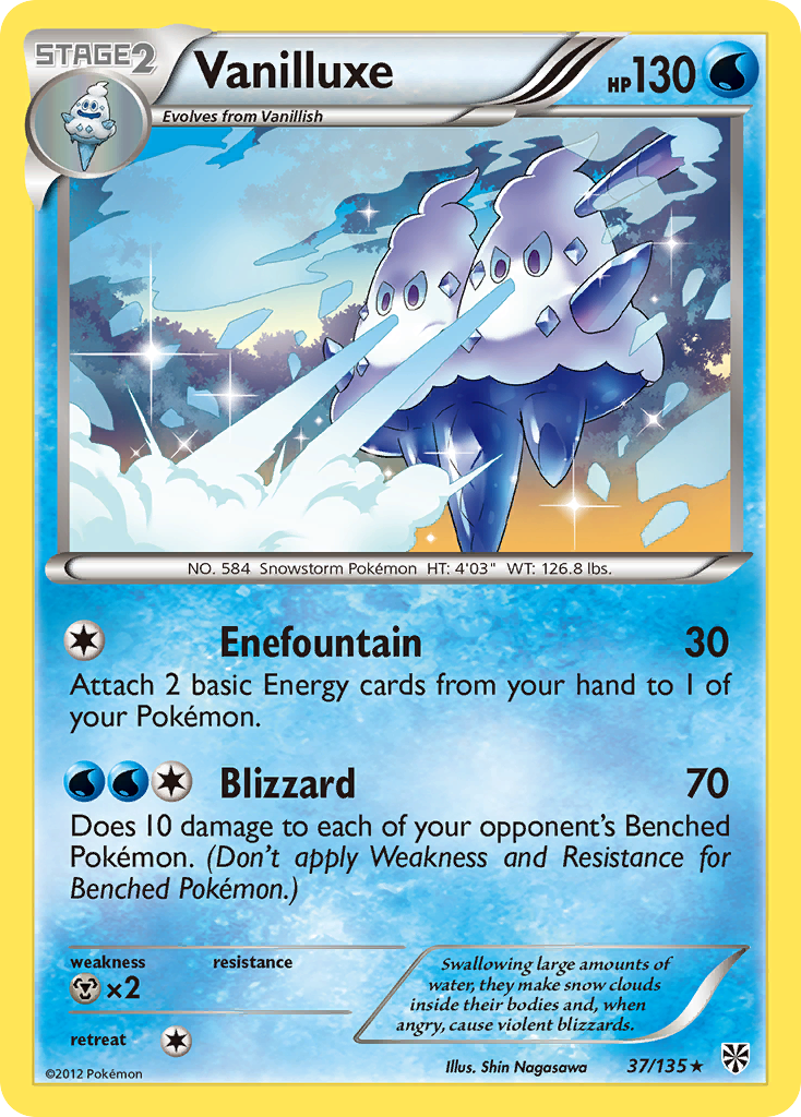Vanilluxe (37/135) [Black & White: Plasma Storm] Reverse Holofoil