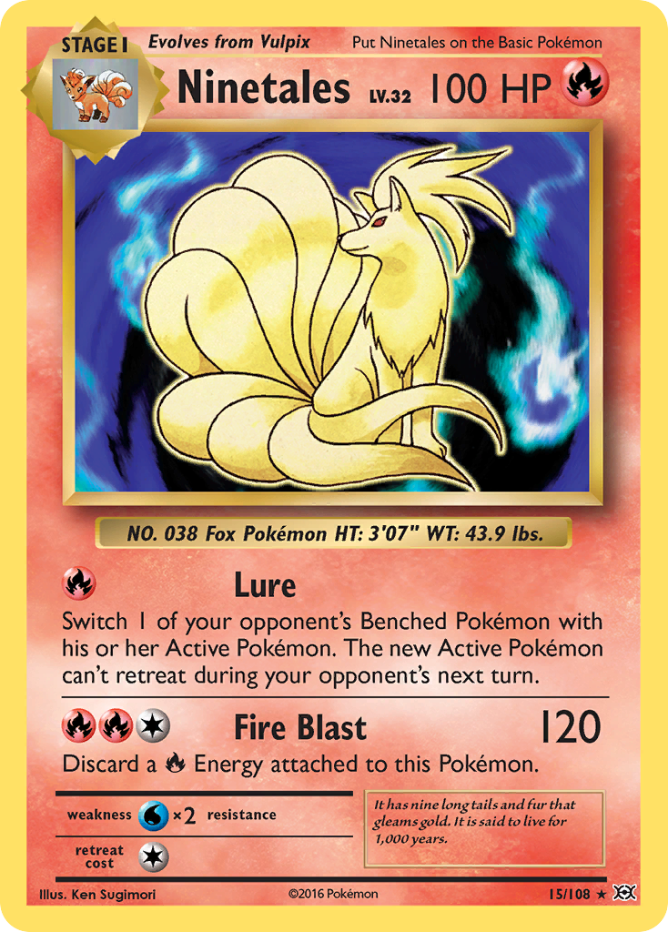Ninetales (15/108) [XY: Evolutions] Reverse Holofoil