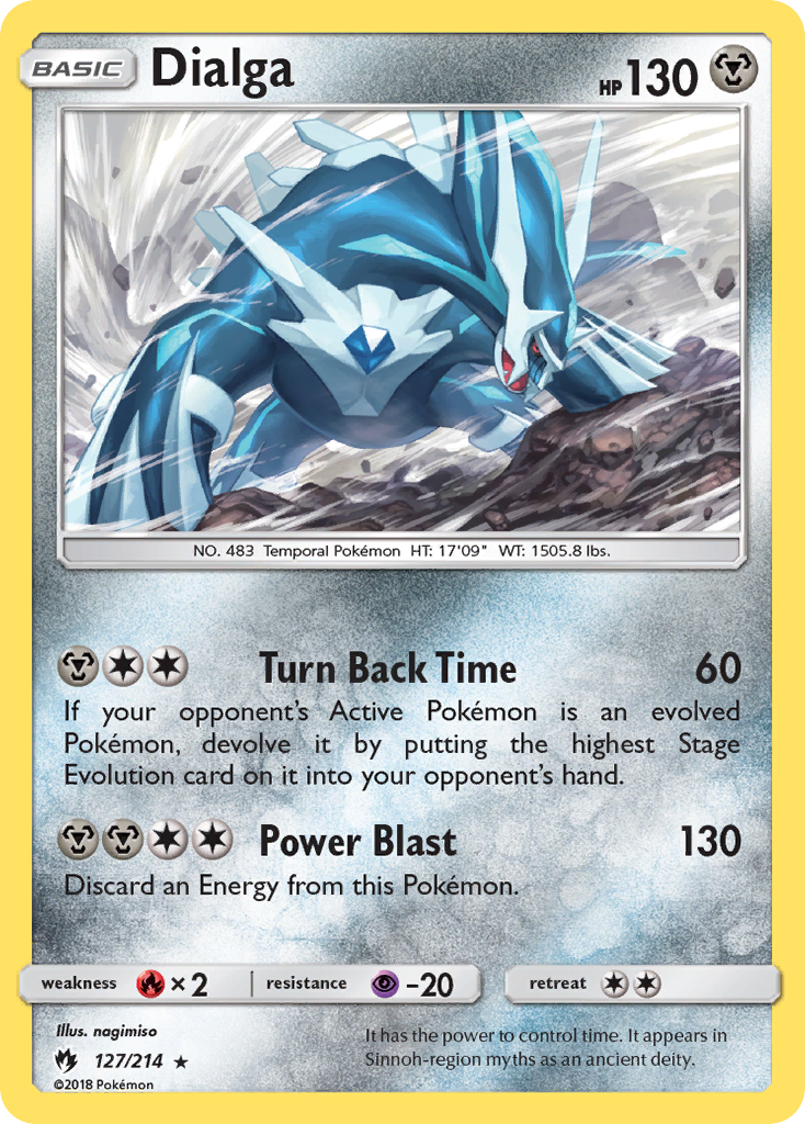 Dialga (127/214) [Sun & Moon: Lost Thunder] Reverse Holofoil