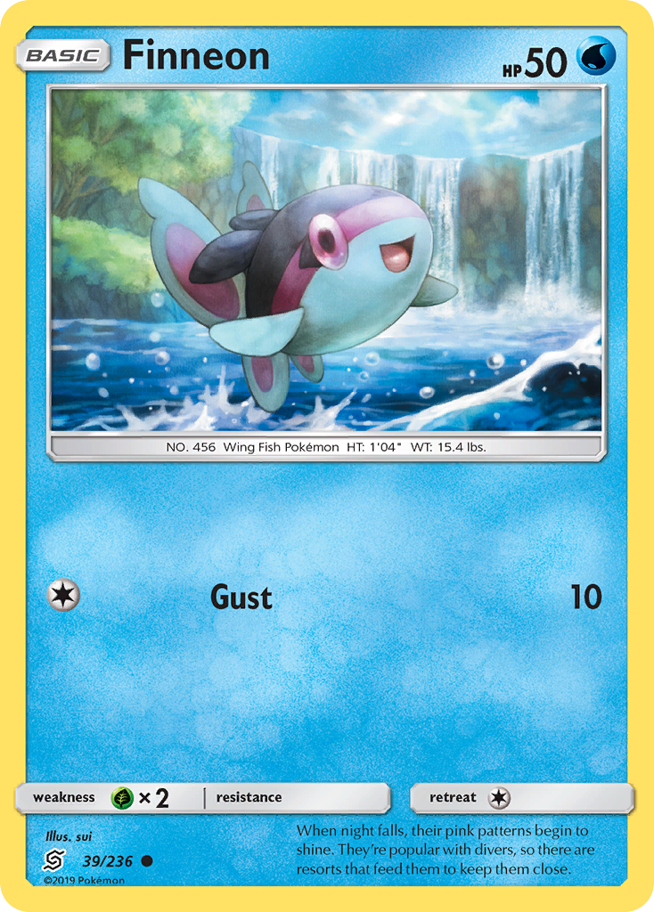 Finneon (39/236) [Sun & Moon: Unified Minds] Reverse Holofoil
