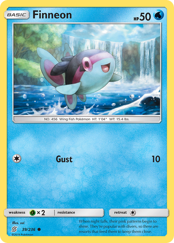 Finneon (39/236) [Sun & Moon: Unified Minds] Reverse Holofoil