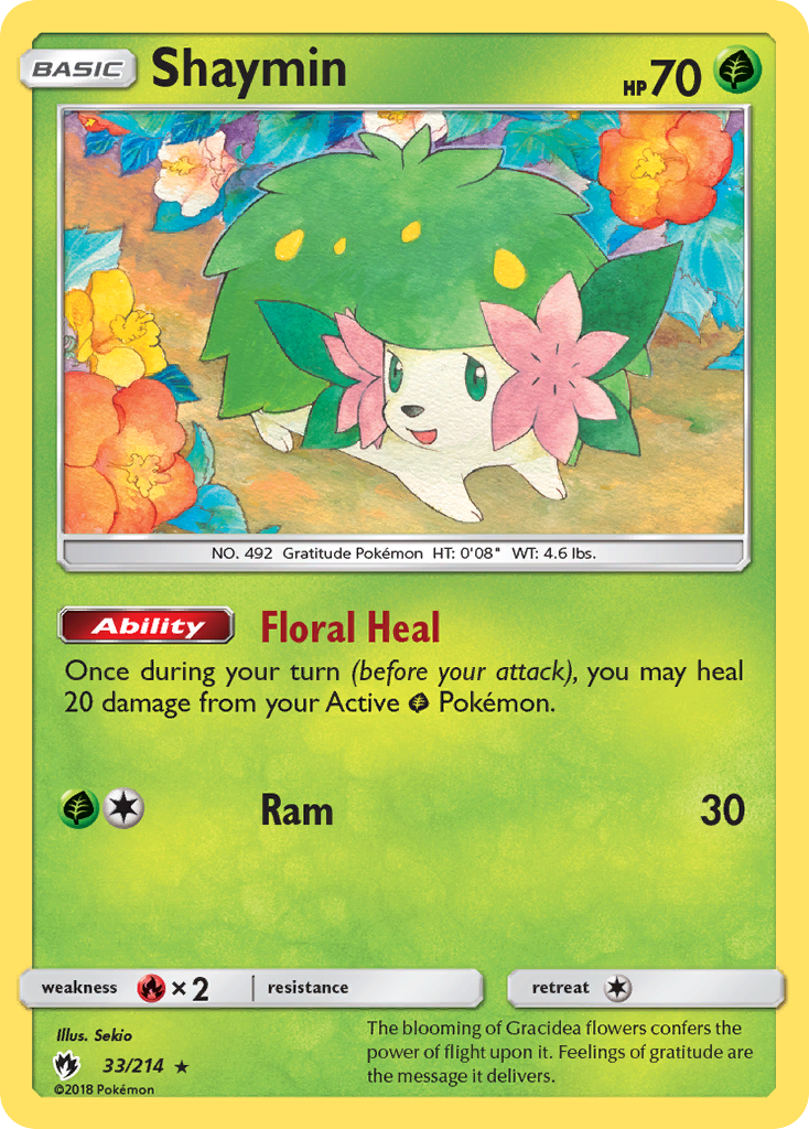 Shaymin (33/214) [Sun & Moon: Lost Thunder] Reverse Holofoil