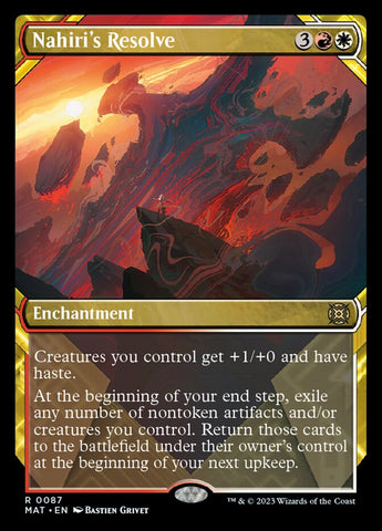 Nahiri's Resolve (Showcase) [March of the Machine: The Aftermath] Foil