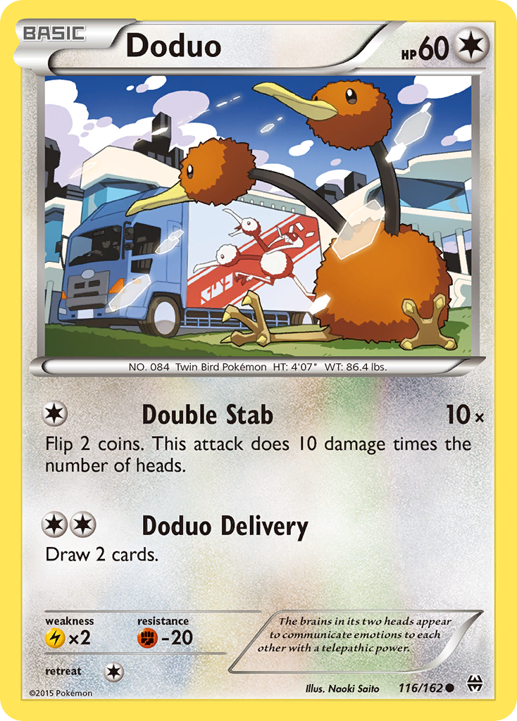 Doduo (116/162) [XY: BREAKthrough] Reverse Holofoil