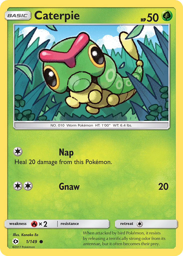 Caterpie (1/149) [Sun & Moon: Base Set] Reverse Holofoil