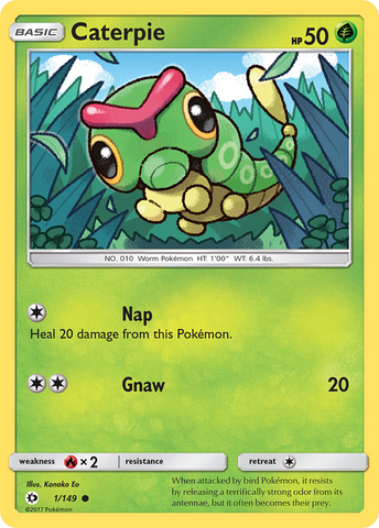 Caterpie (1/149) [Sun & Moon: Base Set] Reverse Holofoil