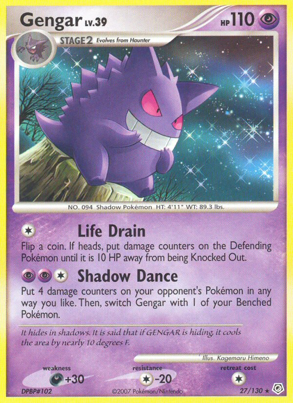 Gengar (27/130) [Diamond & Pearl: Base Set] Reverse Holofoil