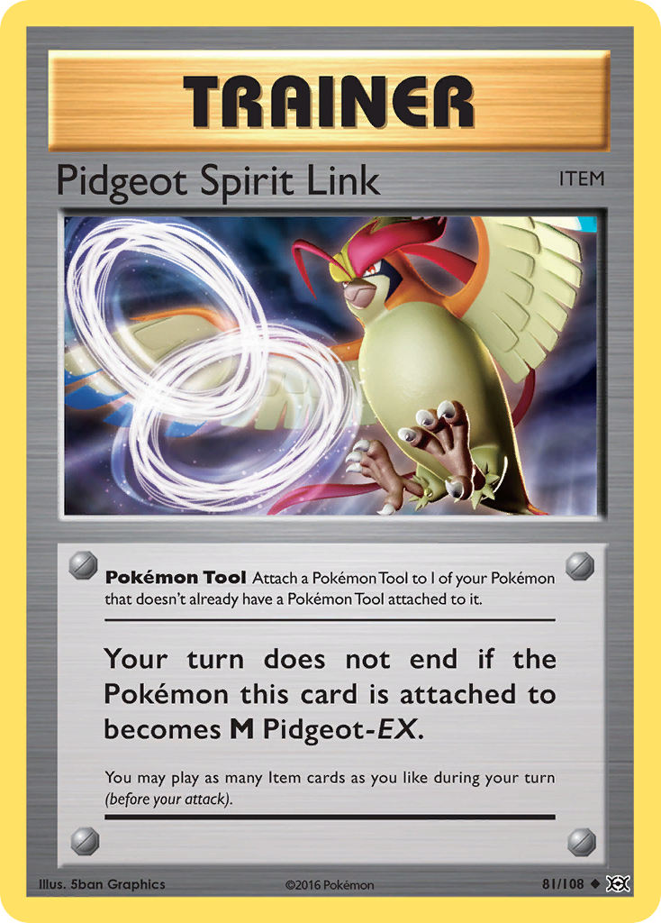 Pidgeot Spirit Link (81/108) [XY: Evolutions] Reverse Holofoil