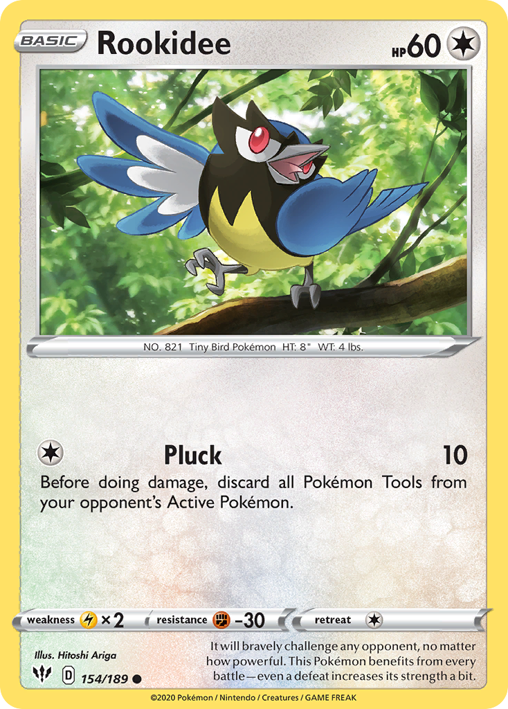 Rookidee (154/189) [Sword & Shield: Darkness Ablaze] Reverse Holofoil