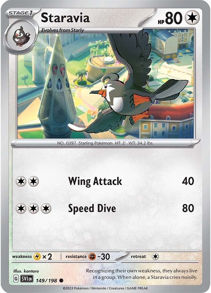 Staravia (149/198) [Scarlet & Violet: Base Set] Reverse Holofoil