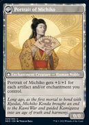Michiko's Reign of Truth // Portrait of Michiko [Kamigawa: Neon Dynasty] Foil