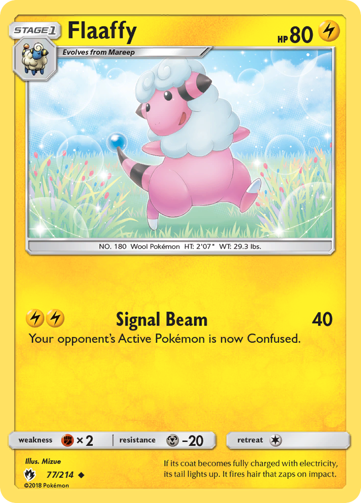 Flaaffy (77/214) [Sun & Moon: Lost Thunder] Reverse Holofoil