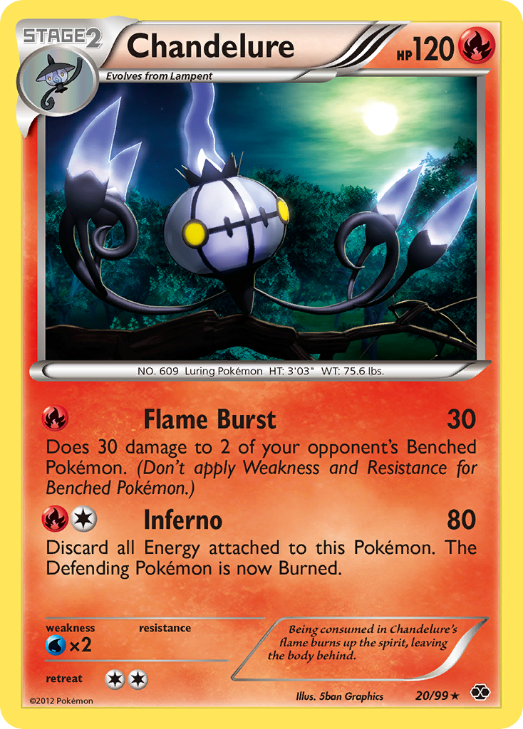 Chandelure (20/99) [Black & White: Next Destinies] Reverse Holofoil