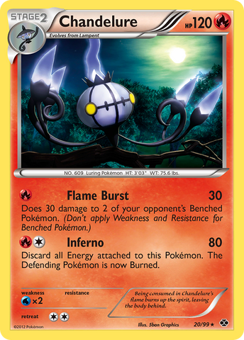 Chandelure (20/99) [Black & White: Next Destinies] Reverse Holofoil
