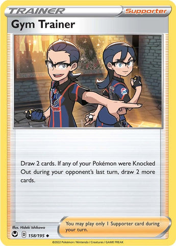 Gym Trainer (158/195) [Sword & Shield: Silver Tempest] Reverse Holofoil