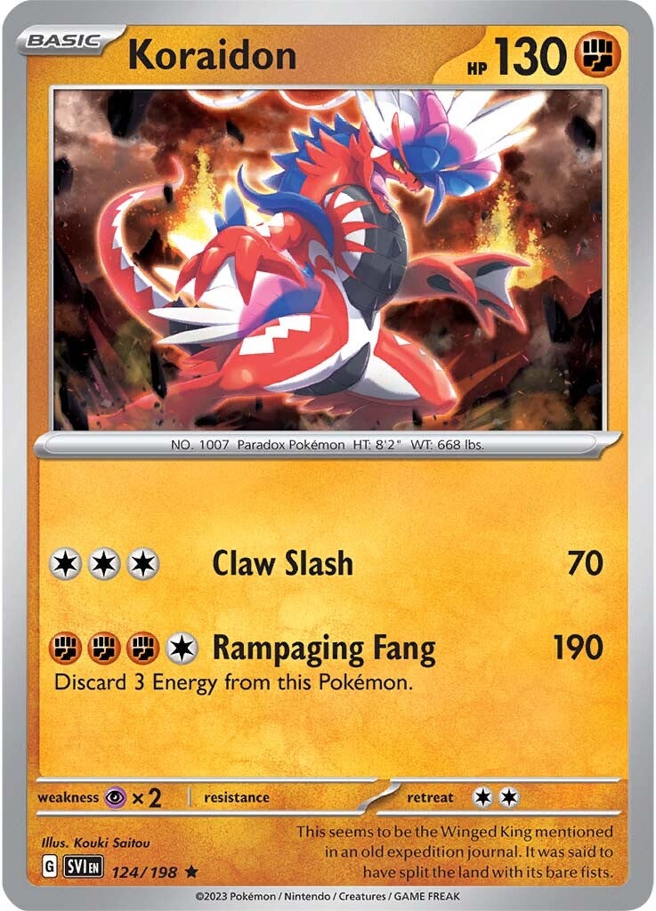 Koraidon (124/198) [Scarlet & Violet: Base Set] Reverse Holofoil