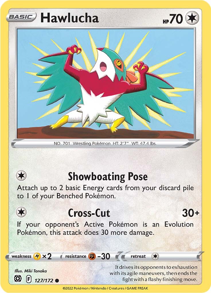 Hawlucha (127/172) [Sword & Shield: Brilliant Stars] Reverse Holofoil