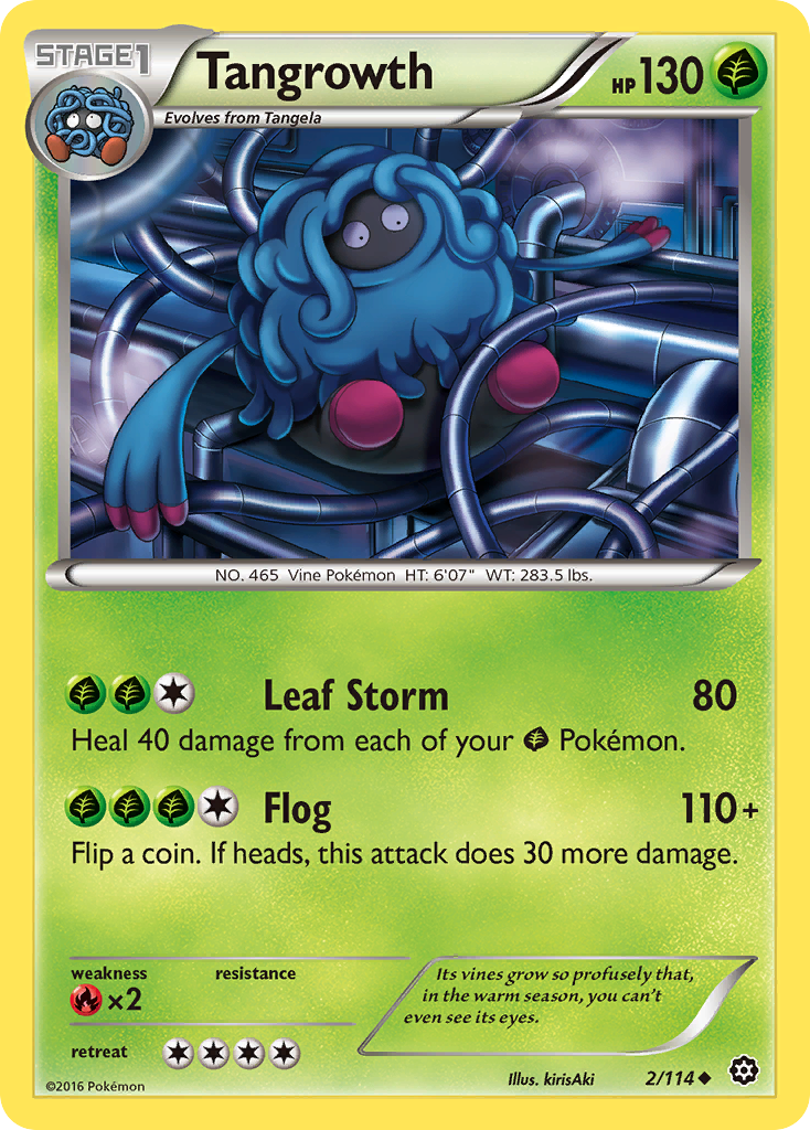 Tangrowth (2/114) [XY: Steam Siege] Reverse Holofoil