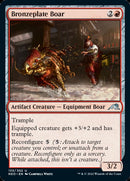 Bronzeplate Boar [Kamigawa: Neon Dynasty] Foil