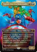 Captain America, Team Leader (Borderless) [Marvel Super Heroes Commander] Foil