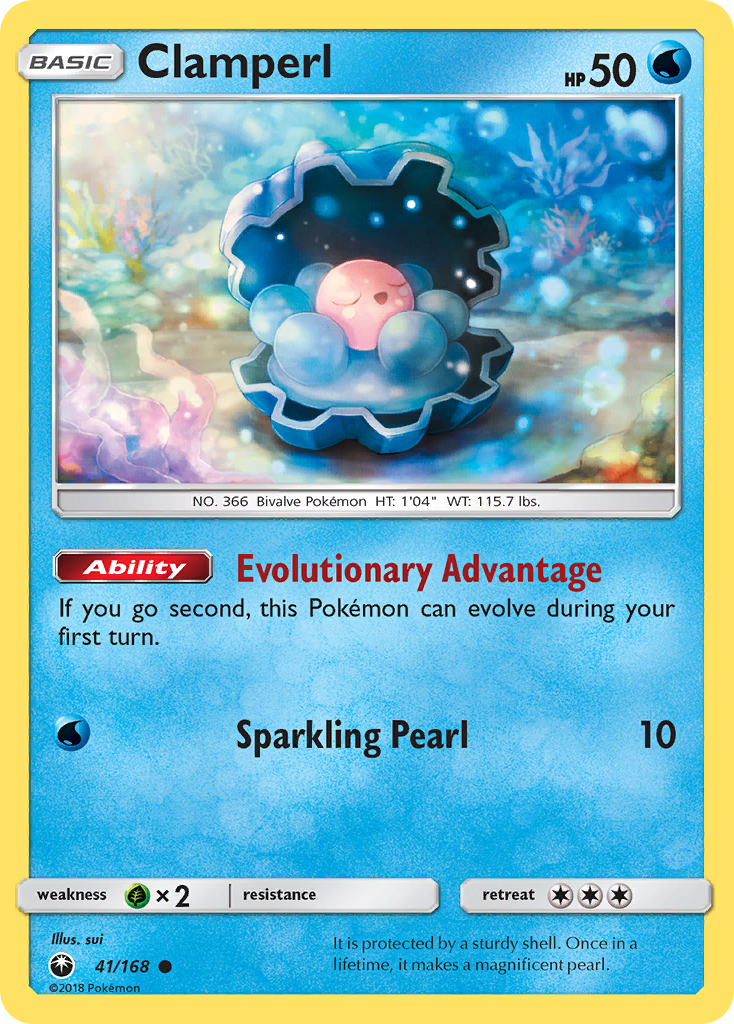 Clamperl (41/168) [Sun & Moon: Celestial Storm] Reverse Holofoil