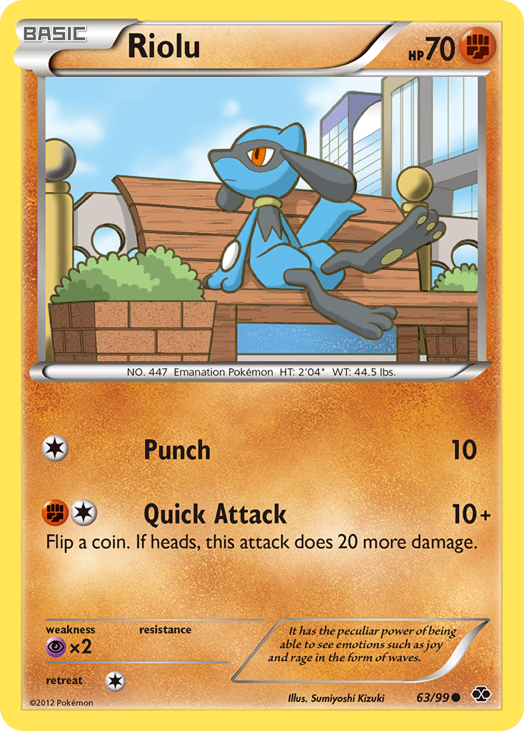 Riolu (63/99) [Black & White: Next Destinies] Reverse Holofoil