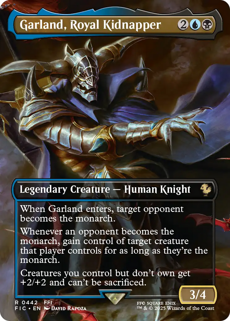 Garland, Royal Kidnapper (Borderless) [FINAL FANTASY Commander] Foil