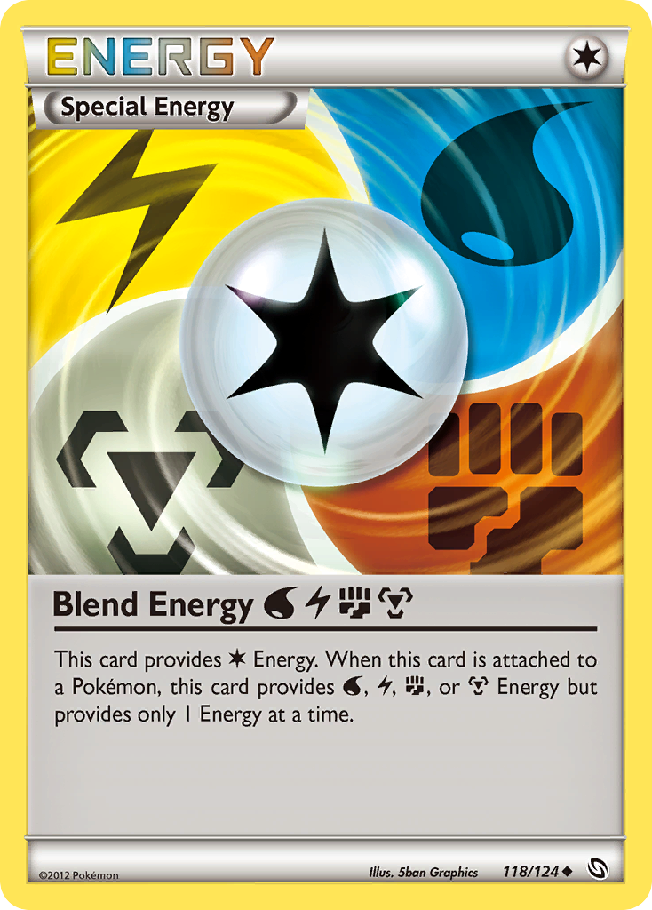 Blend Energy WaterLightningFightingMetal (118/124) [Black & White: Dragons Exalted] Reverse Holofoil