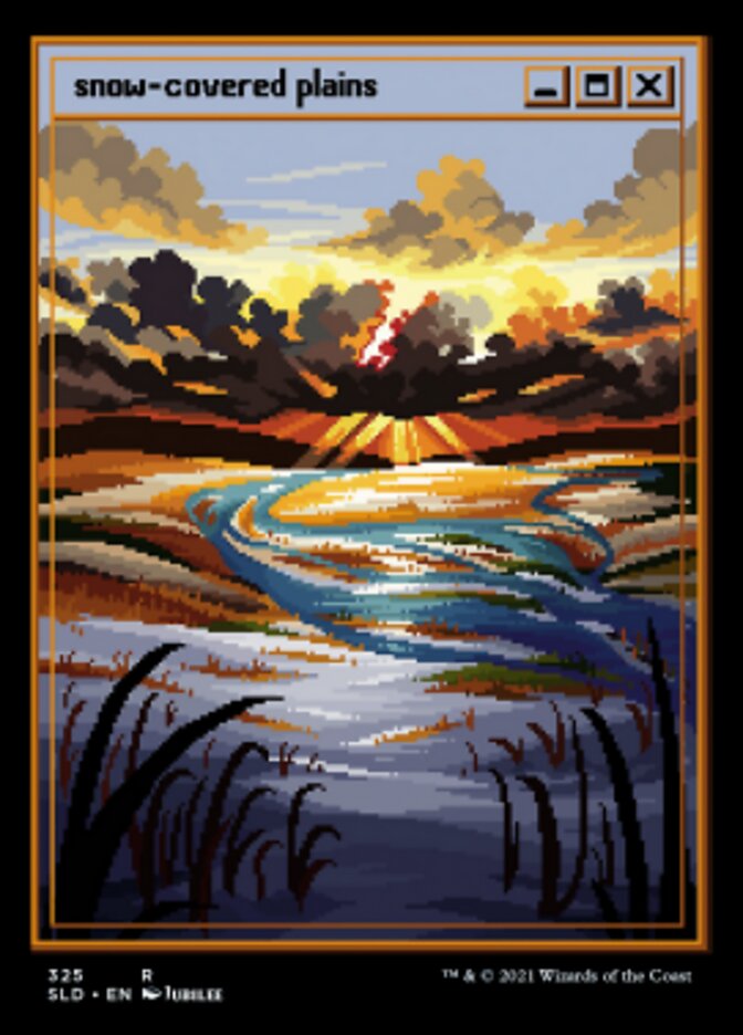 Snow-Covered Plains (325) [Secret Lair Drop Series] Foil