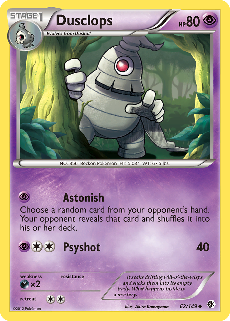 Dusclops (62/149) [Black & White: Boundaries Crossed] Reverse Holofoil