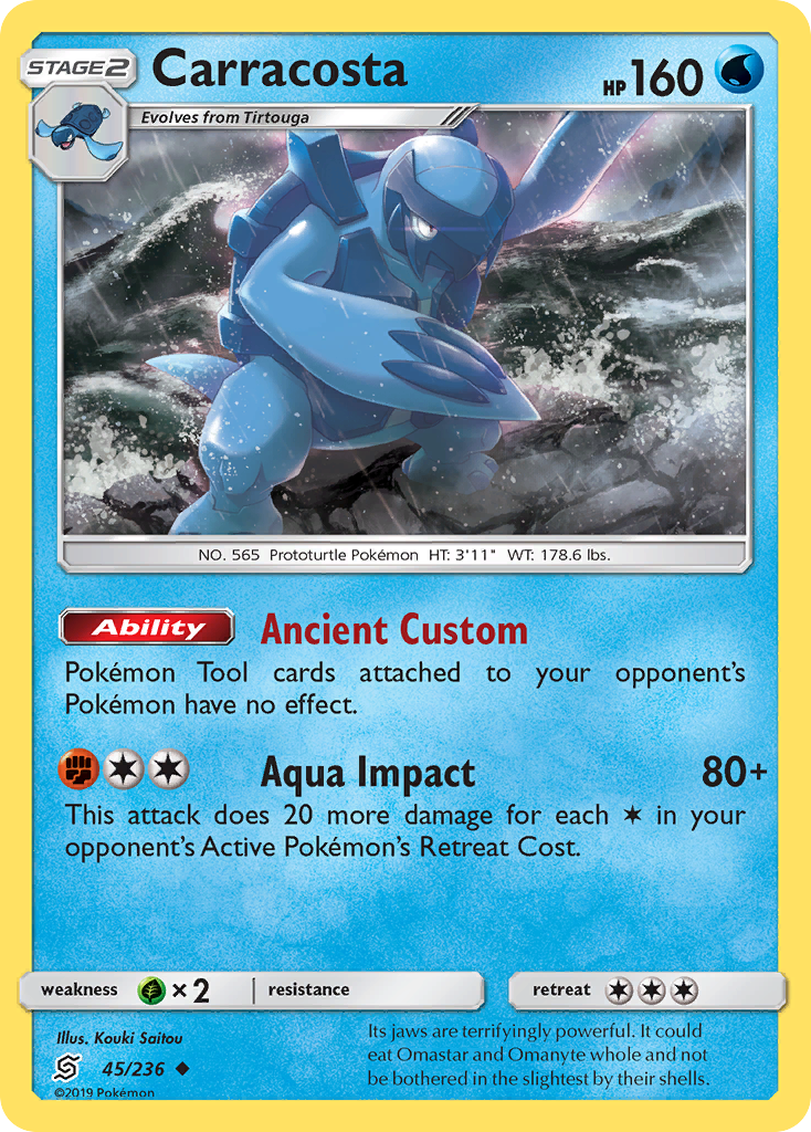 Carracosta (45/236) [Sun & Moon: Unified Minds] Reverse Holofoil