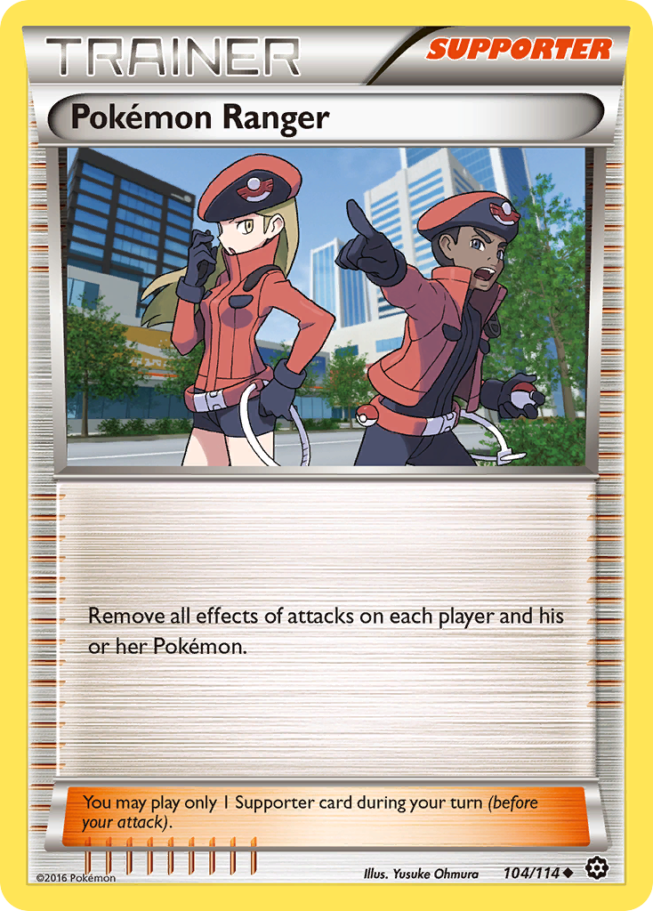 Pokemon Ranger (104/114) [XY: Steam Siege] Reverse Holofoil