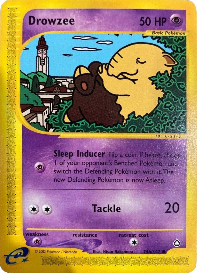 Drowzee (74b/147) [Aquapolis] Reverse Holofoil