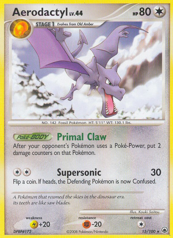 Aerodactyl (15/100) [Diamond & Pearl: Majestic Dawn] Reverse Holofoil