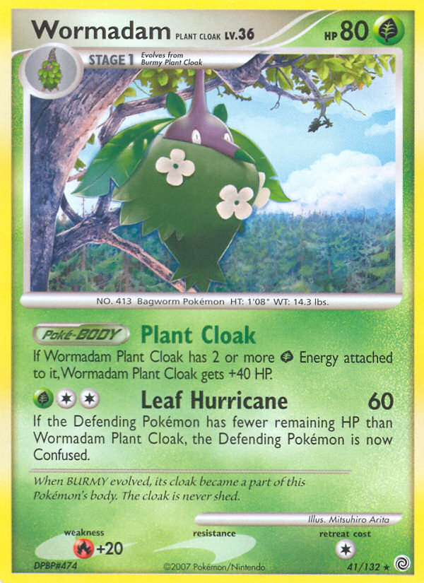 Wormadam Plant Cloak (41/132) [Diamond & Pearl: Secret Wonders] Reverse Holofoil