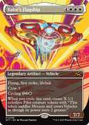 Valor's Flagship (Borderless) [Aetherdrift] Foil