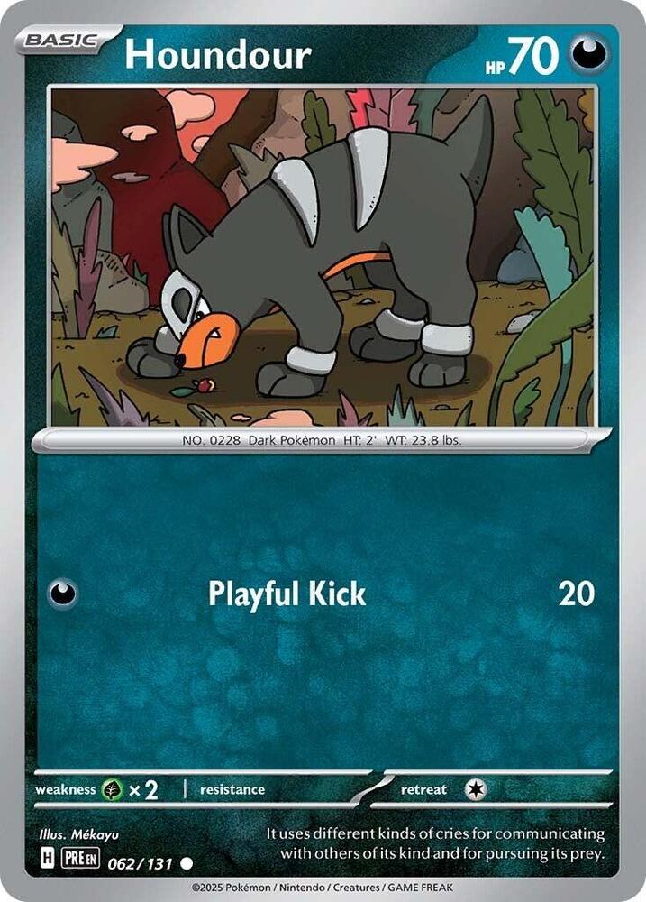 Houndour (062/131) [Scarlet & Violet: Prismatic Evolutions] Reverse Holofoil