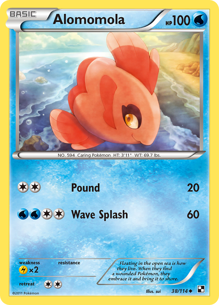 Alomomola (38/114) [Black & White: Base Set] Reverse Holofoil
