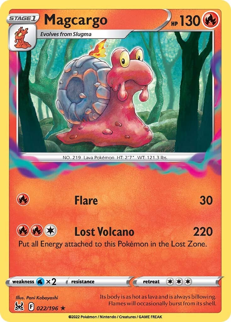 Magcargo (022/196) [Sword & Shield: Lost Origin] Reverse Holofoil