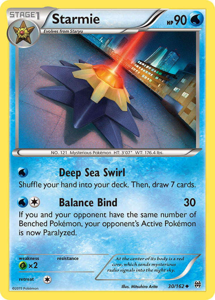 Starmie (30/162) [XY: BREAKthrough] Reverse Holofoil