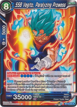 SSB Vegito, Paralyzing Prowess (BT10-045) [Rise of the Unison Warrior 2nd Edition] Parallel Foil