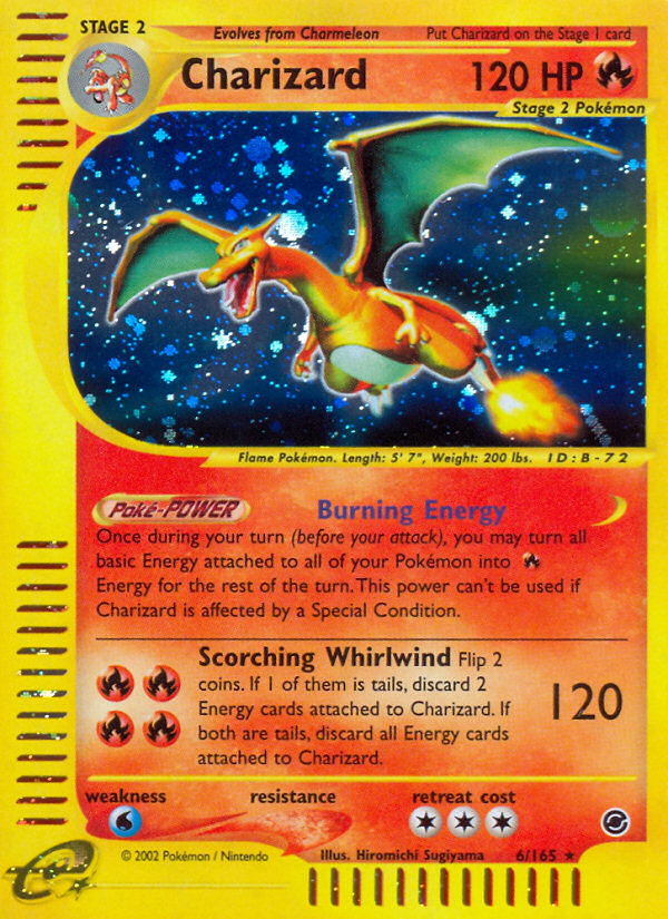 Charizard (6/165) [Expedition: Base Set] Reverse Holofoil