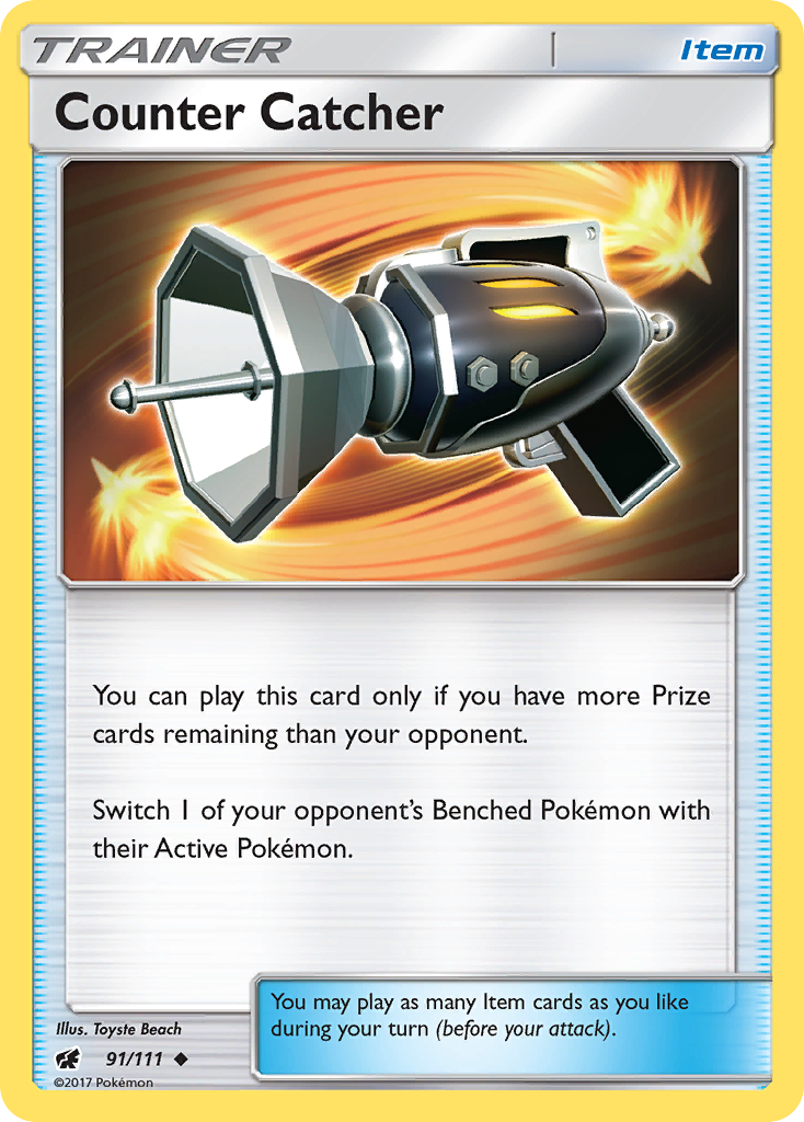Counter Catcher (91/111) [Sun & Moon: Crimson Invasion] Reverse Holofoil