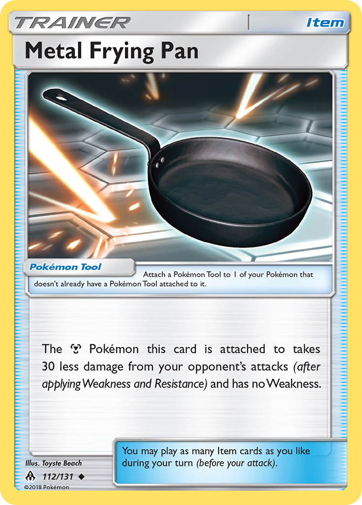Metal Frying Pan (112/131) [Sun & Moon: Forbidden Light] Reverse Holofoil