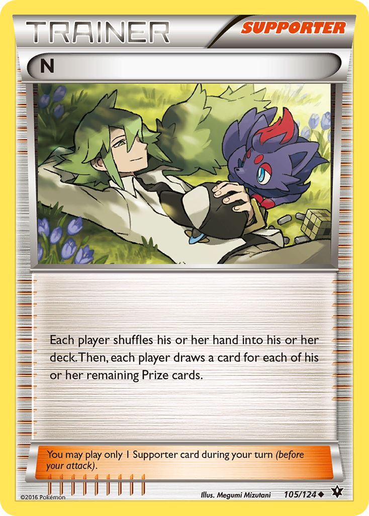 N (105/124) [XY: Fates Collide] Reverse Holofoil
