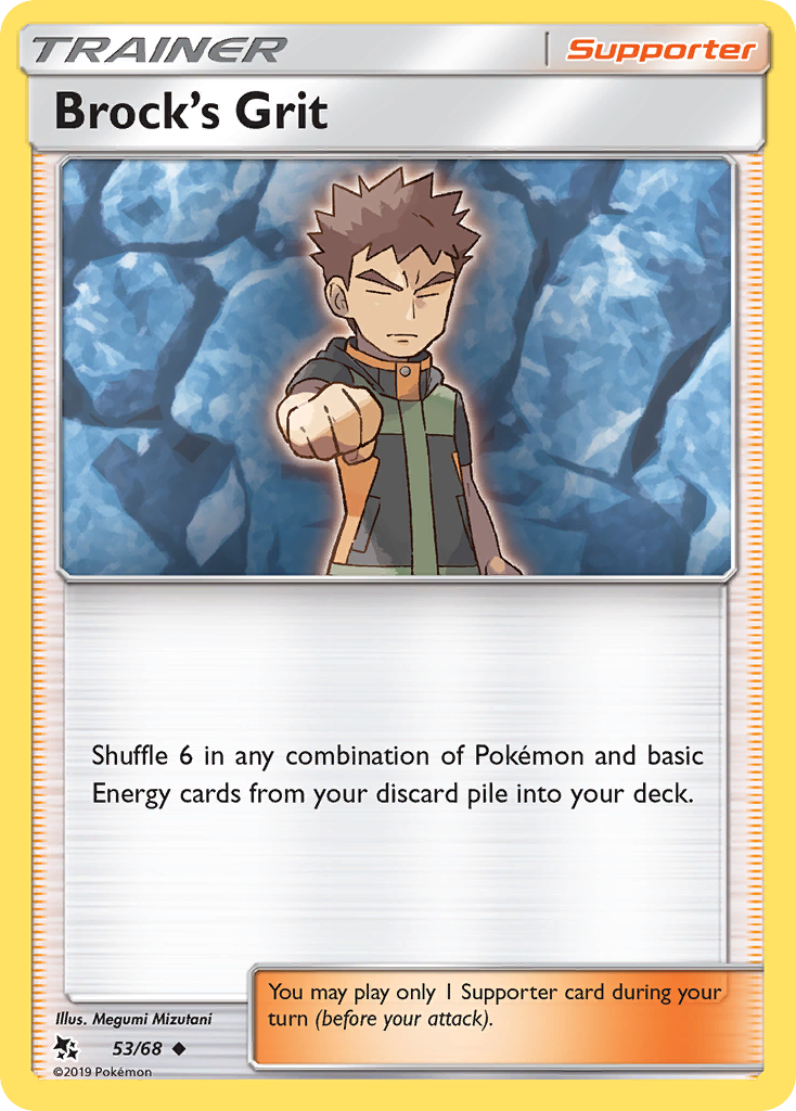 Brock's Grit (53/68) [Sun & Moon: Hidden Fates] Reverse Holofoil