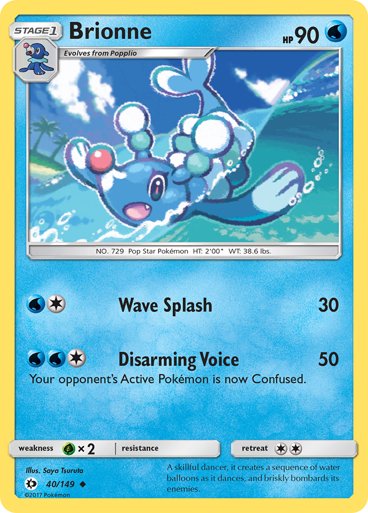 Brionne (40/149) [Sun & Moon: Base Set] Reverse Holofoil