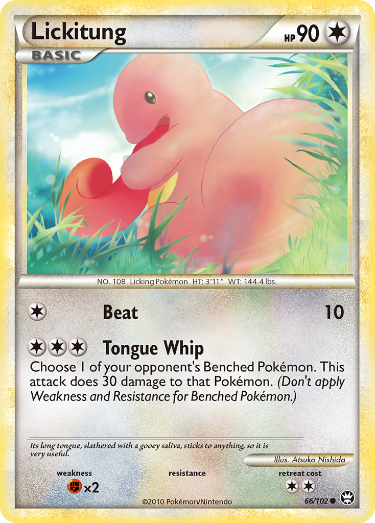 Lickitung (66/102) [HeartGold & SoulSilver: Triumphant] Reverse Holofoil