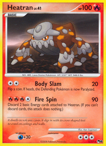 Heatran (1/17) [POP Series 8] Holofoil